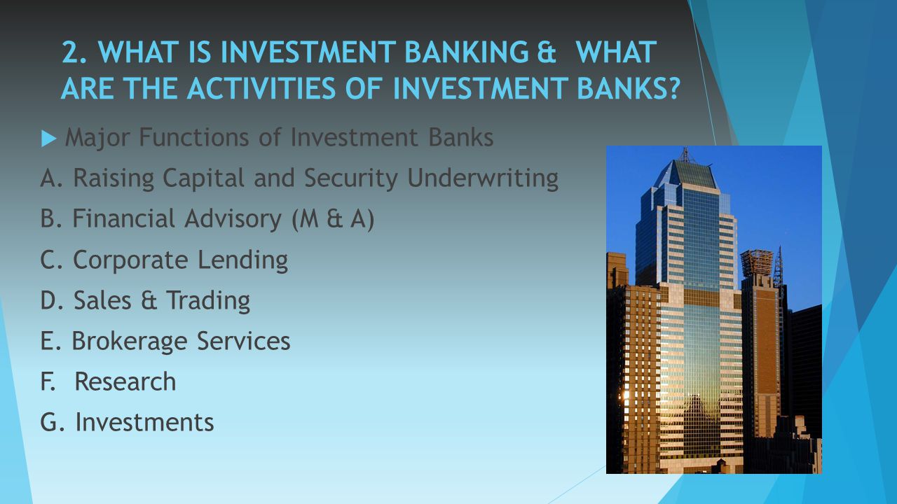 underwriting and research in investment banking